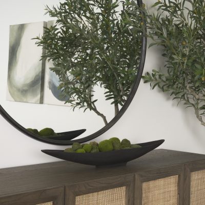 Alternative view of Piero Small Matte Black Metal Decorative Bowl