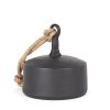 Quincy Large Matte Black Metal Decorative Bell Object 1 0087844 70654 A
