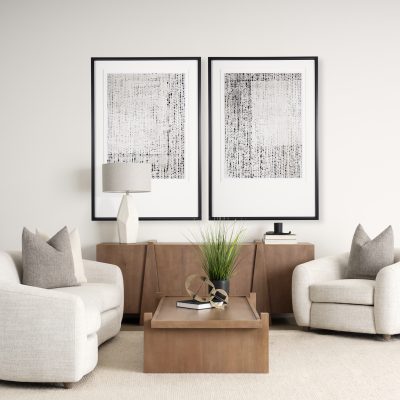 Alternative view of Eula Medium Brown Wood 4-Door Sideboard