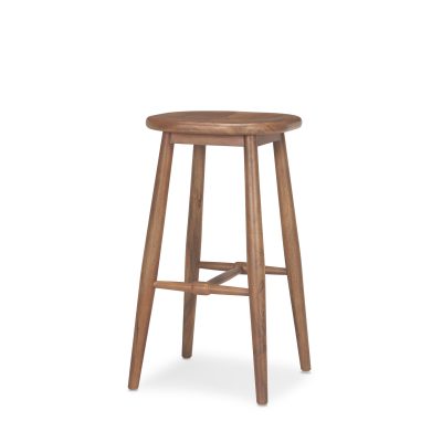 Ernest Medium Brown Wood Bar Stool