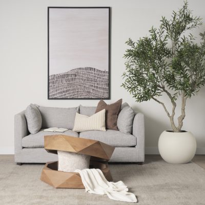 Alternative view of Arreto Hexagonal Hinged Solid Wood Top and Base Coffee Table