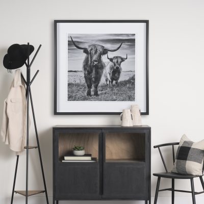 Alternative view of Monique Large Light Brown w/ Handles Wood Pot