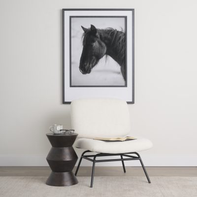 Alternative view of Odessa Dark Brown Wood Accent Table
