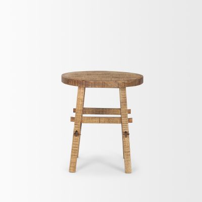 Alternative view of Rosie Small Brown Wood End Table