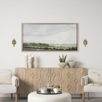 Alternative view of Britton Gold Metal w/ Clear Glass Globe 1-Light Wall Sconce