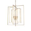 Colleen Antiqued Gold Metal 4-Light Chandelier 1 0080935 70448 A