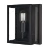 Cairn Matte Black Metal w/ Glass 1-Light Wall Sconce 2 0080788 70447 A