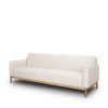 Hale Sofa W/ Medium Brown Wood and Oatmeal Fabric 2 0083023 70419 A