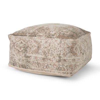 Khloe Large Taupe Pouf