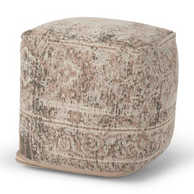 Khloe Small Taupe Pouf
