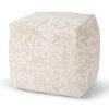 Khloe Small Cream Pouf 1 0070622 70376 A