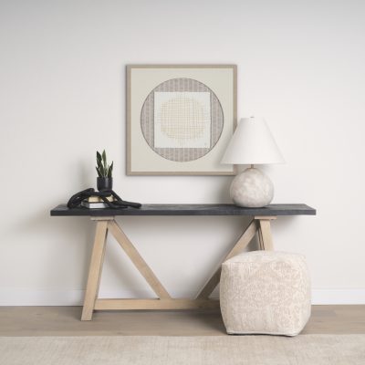 Alternative view of Khloe Small Cream Pouf