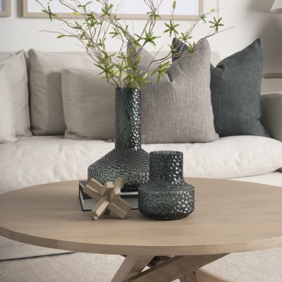 Alternative view of Jolene Tall Green Glass Vase