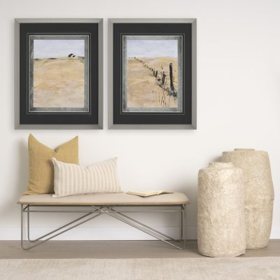 Alternative view of Jacklyn Mustard Linen Square Decorative Pillow Cover