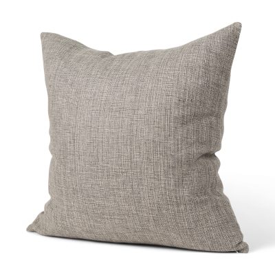 Jacklyn Grey Linen Square Decorative Pillow Cover