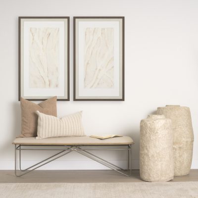 Alternative view of Jacklyn Brown Linen Square Decorative Pillow Cover