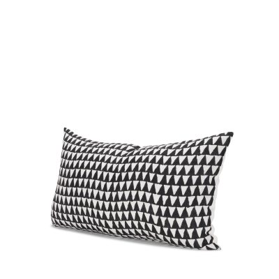 Jolie Cream w/ Black Print Linen Lumbar Decorative Pillow Cover