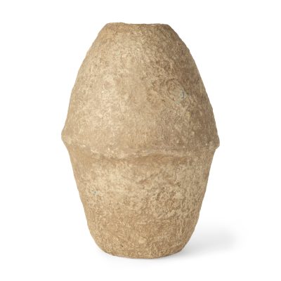 Rundal Large Beige Paper Mache Vase