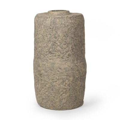 Rama Large Gray Paper Mache Floor Vase