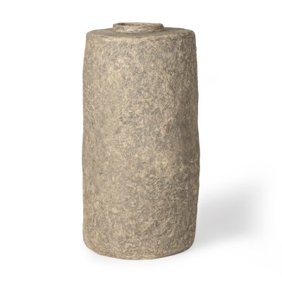 Rama Small Gray Paper Mache Floor Vase