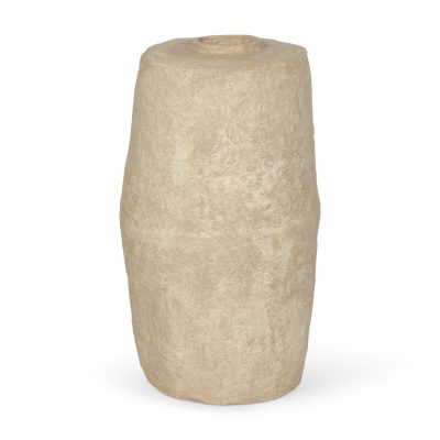Rama Large Beige Paper Mache Floor Vase