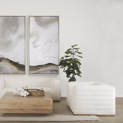 Alternative view of Ricciardo Cream Boucle Upholstered Arm Chair