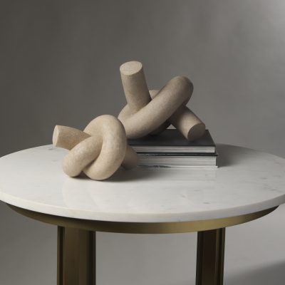 Alternative view of Otto  Sandstone Resin Large Knot Sculpture Decorative Object
