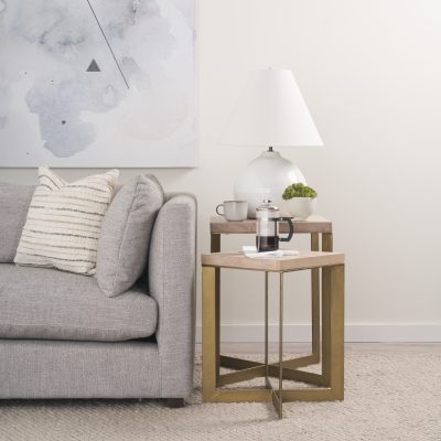 Alternative view of Mehdi White Ceramic Table Lamp