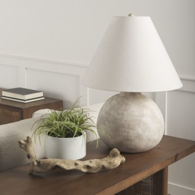 Alternative view of Mehdi Cream Ceramic Table Lamp