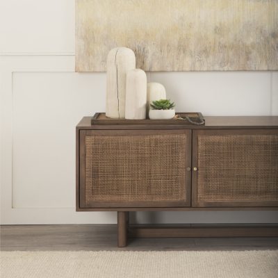 Alternative view of Knox Tall White-Wash Wood Decorative Object