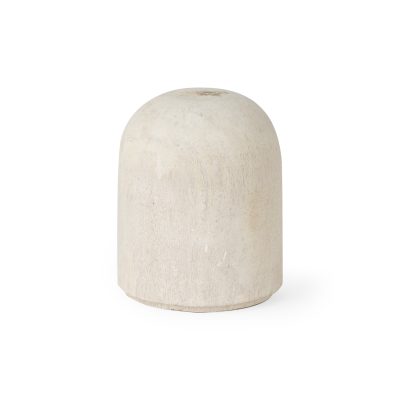 Knox Short White-Wash Wood Decorative Object