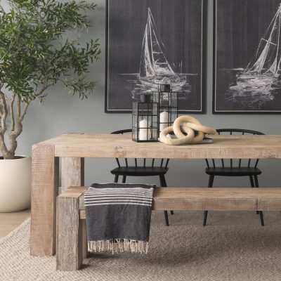 Alternative view of Alize Solid Wood Circular Chain Link Decorative Object