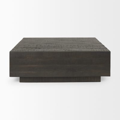 Alternative view of Hayden Dark Brown Wood Square Coffee Table