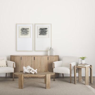 Alternative view of Evelyn Light Brown Oblong Coffee Table