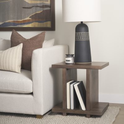 Alternative view of Nohr Medium Brown Wood Accent Table