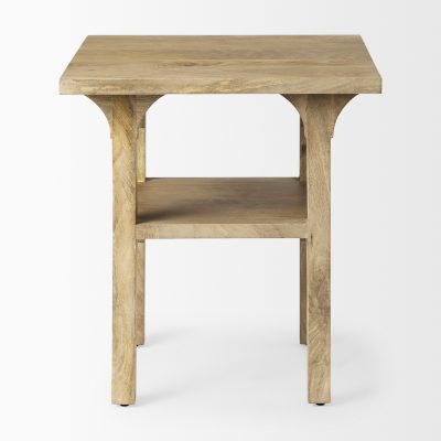 Alternative view of Candace Light Wood Bridge Accent Table