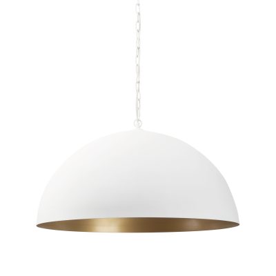 Juniper 36" Round White Dome Pendant Light