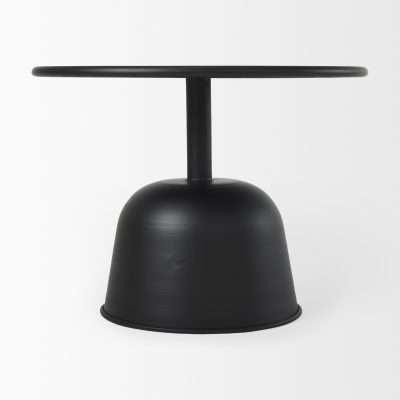 Alternative view of Talulla 19.7L x 19.7W x 14.8H Metal Matte Black Accent Table
