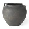 Kilian Short Brown-Gray Double Ear Vase
