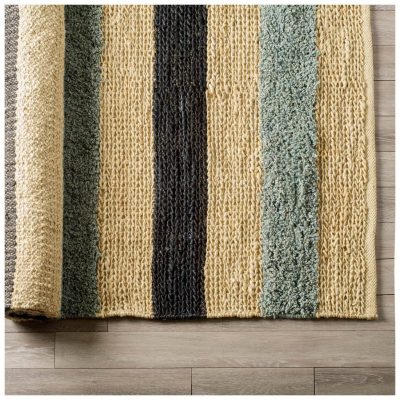Dolman 8 x 10 Multi-Colored Jute Hand Woven Rug