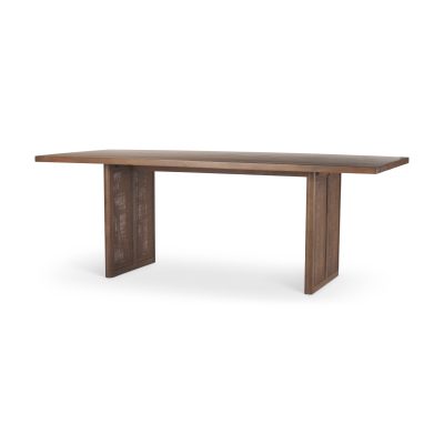 Grier 84" Medium Brown Wood w/ Cane Dining Table