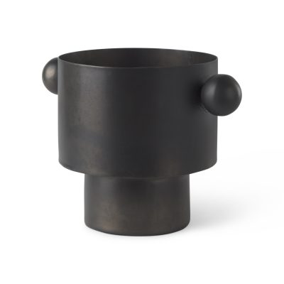 Juno 6.5H Medium Black Iron Vase