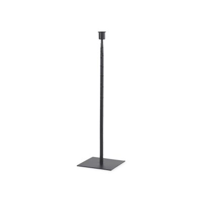 Porter 5.0L x 5.0W x 18.0H Medium Black Iron Candle Holder