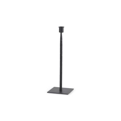 Porter 4.5L x 4.5W x 12.0H Small Black Iron Candle Holder