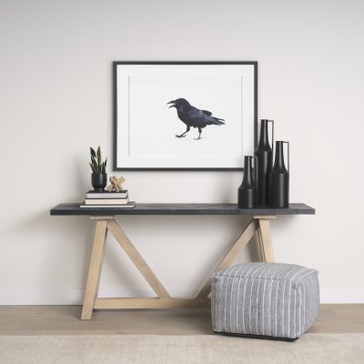 Alternative view of Aubrey Large 24.0H Black Iron Flower Vase