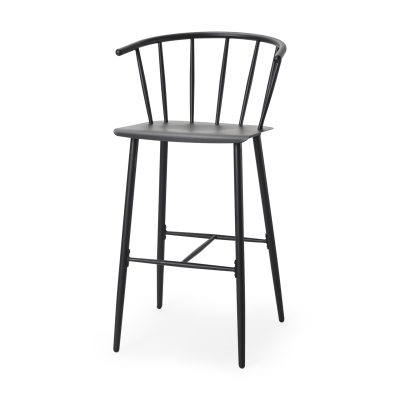 Colin Black Metal Bar Stool