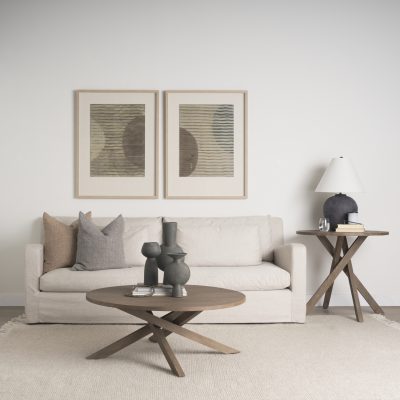 Alternative view of Kaz 8.3L x 3.9W x 16.7H Earthy Brown Ceramic Vase