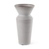 Esme 4.5L x 4.5W x 10.4H Whitewashed Ceramic Vase 2 0062936 69807 A
