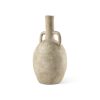 Zenni 6.1L x 6.1W x 12.0H Warm Beige Ceramic Vase 2 0062934 69805 A