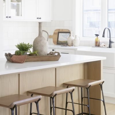 Alternative view of Zenni  5.3L x 5.3W x 9.3H Warm Beige Ceramic Vase